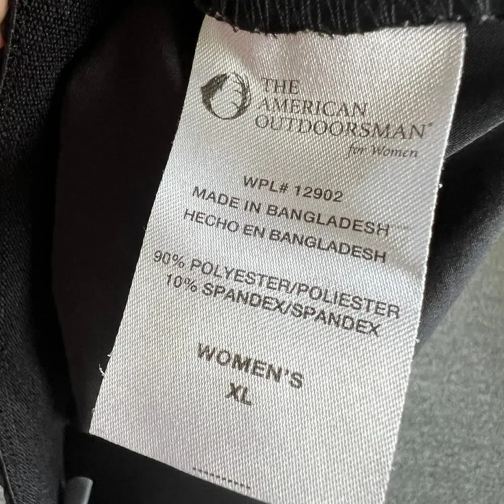 The American Outdoorsman for Women Black Athletic Shorts XL - Picture 9 of 9
